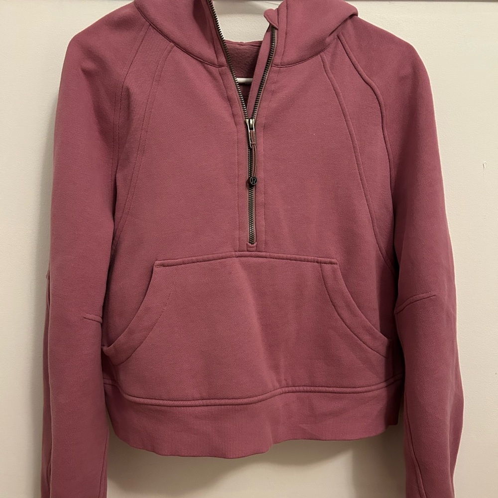 Lululemon Scuba Oversized Half-Zip Hoodie Size XS/S in color velvet dust